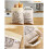 (Beige 2pcs, 1set) Sacchetti pane cera d'api, lino riutilizzabile, 43x32cm, congelatore 8