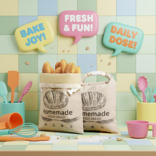 (Beige 2pcs, 1set) Sacchetti pane cera d'api, lino riutilizzabile, 43x32cm, congelatore 1