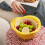 (Red, 1pcs) Rotatable 2-in-1 Colander for Kitchen, Fruit & Vegetable Washer 3