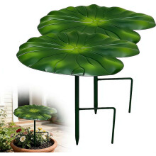 (Green2pcs, 1set) Wasserlilie Blatt Pflanzenschirm, wasserdicht, 21 cm, für Teich & Topfpflanzen