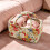 (style5, 1pcs) Cestas tela acolchada boho, plegables. 1