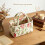 (style5, 1pcs) Cestas tela acolchada boho, plegables. 4
