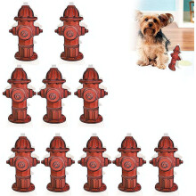 (10pcs*red, 1set) 5 stuks brandkraan voor honden om op te plassen, plaspaal voor zindelijkheidstraining - 19x11 cm, reis trainingshulp