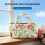 (style5, 1pcs) Cestas tela acolchada boho, plegables. 7