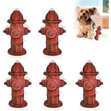 (5pcs*red, 1set) 5 stuks brandkraan voor honden om op te plassen, plaspaal voor zindelijkheidstraining - 19x11 cm, reis trainingshulp