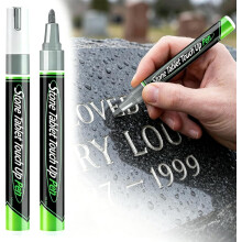 (Grey, 1 Count (Pack of 1)) Golden Tombstone Marker Pen, Weatherproof Quick Drying Paint Marker for Restoring Faded Grave Inscriptions for Graveston