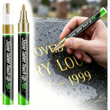 (golden, 1 Count (Pack of 1)) Golden Tombstone Marker Pen, Weatherproof Quick Drying Paint Marker for Restoring Faded Grave Inscriptions for Graveston