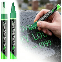 (green, 1 Count (Pack of 1)) Golden Tombstone Marker Pen, Weatherproof Quick Drying Paint Marker for Restoring Faded Grave Inscriptions for Graveston