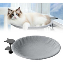 (Gray, 1pcs) Katt skrivbordssäng - mjuk & bekväm kaninpälssäng, modern inomhus katt bo möbler för kontors skrivbord, spelbord, alla årstider