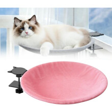 (Pink, 1pcs) Katt skrivbordssäng - mjuk & bekväm kaninpälssäng, modern inomhus katt bo möbler för kontors skrivbord, spelbord, alla årstider