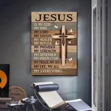 (30*40cm metal, 1pcs) Kristillinen lahja, Jeesus metalli seinätaide