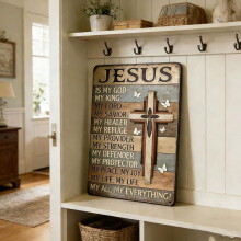 (20*30cm metal, 1pcs) Kristillinen lahja, Jeesus metalli seinätaide