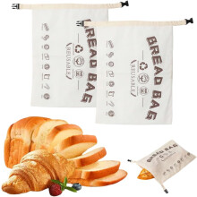 (White 2pcs, free size) Extra iso mehiläisvaha leipäpussi
