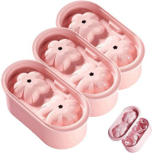 (Pink, 3pcs) 2 stuks ijsbal vorm, whisky ijsbal mal, elegant, met deksel, voor bier, bourbon, kamperen