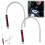 (White, 2pcs) 68cm Flexible Rechargeable LED Light Stick, 3 Brightness Modes 1