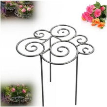 (Silvery 1pcs, M-15.94in) Metall-Pflanzenstützring für Garten, 2er-Set, 17,32", für Pfingstrosen, Wachstum, Schutz, rankend