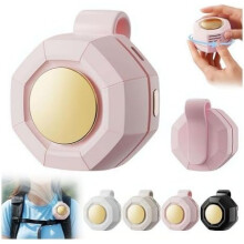(Pink, Small) Mini ventilateur sans pales clip, 3 vitesses, portable silencieux