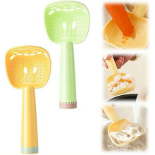 (Mix 2pcs, Large) Multifunkciós konyhai főzőkanál, hőálló spatula kanál, lyukas merőkanál burgonyanyomóval