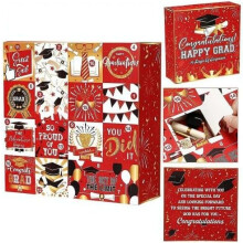 (Red, 1 Count (Pack of 1)) 16 päivää valmistujais lahja laatikko