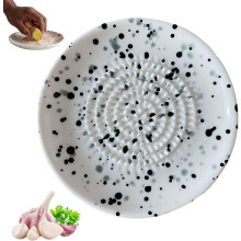 (White, 1pcs) Keramik-Knoblauchreibe, Porzellan, für Ingwer, Zitrone, Käse, Gemüse, lila, Küche, manuell