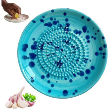 (Blue, 1pcs) Keramik-Knoblauchreibe, Porzellan, für Ingwer, Zitrone, Käse, Gemüse, lila, Küche, manuell