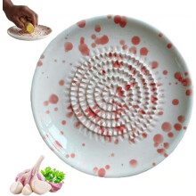 (Pink, 1pcs) Keramik-Knoblauchreibe, Porzellan, für Ingwer, Zitrone, Käse, Gemüse, lila, Küche, manuell
