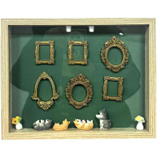 (Cat, 1PCS) DIY mini museo siluetti boxi, personoitu