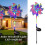Luces molinillo solar arcoíris, jardín LED. 8