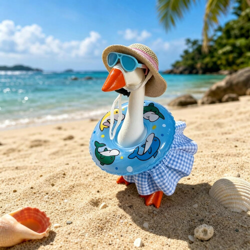 (Blue, 1set) Costum bikini gâscă 18cm, amuzant