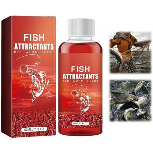 (1pcs, 60ml) Lichid atractant pește 60ml, vierme roșu