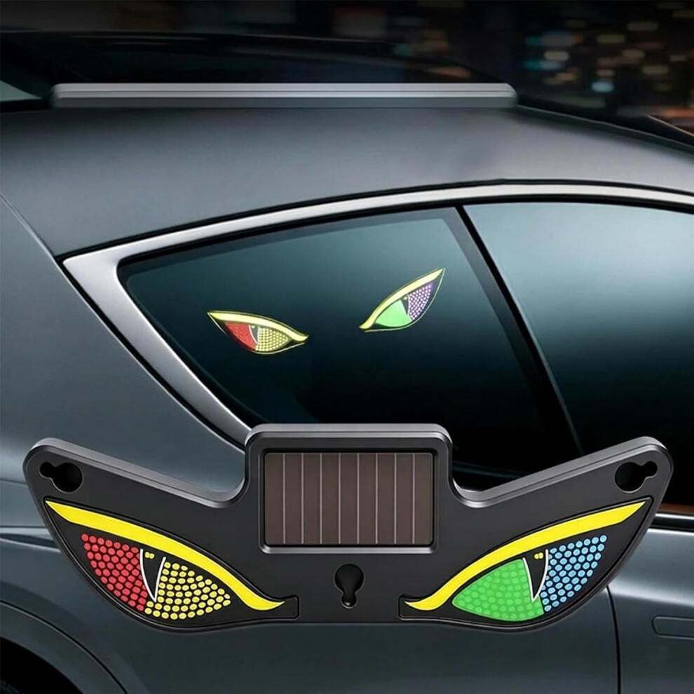 (Style C, 1Pcs) Solar Powered Devils Eyes Led Car Â Demon Eye For Windshield, Dynamic Ambient Lamp Light 5437706910107