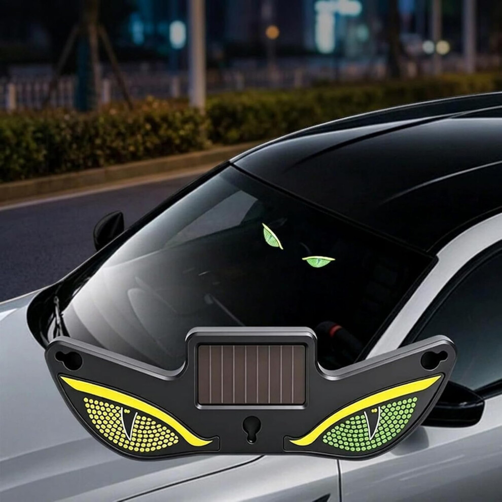 (Style A, 1Pcs) Solar Powered Devils Eyes Led Car Â Demon Eye For Windshield, Dynamic Ambient Lamp Light 5437706910114