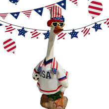 (Style C, 1set) Tenue oie porche 4 juillet patriotique, pour statue 58cm
