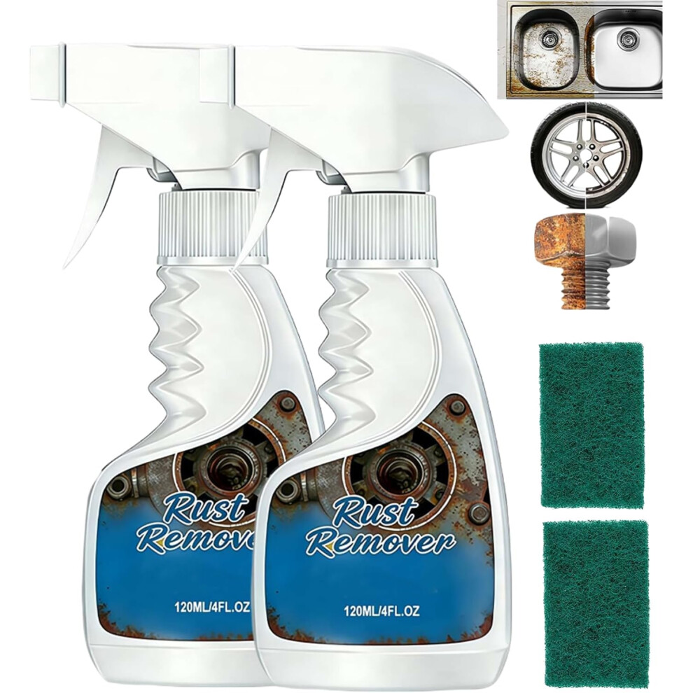 (2 Set, -) Rust Remover Spray For Metal Â Highly Concentrated, Heavy Duty For Automotive Parts 5437706910633