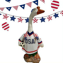(Style B, 1set) Tenue oie porche 4 juillet patriotique, pour statue 58cm