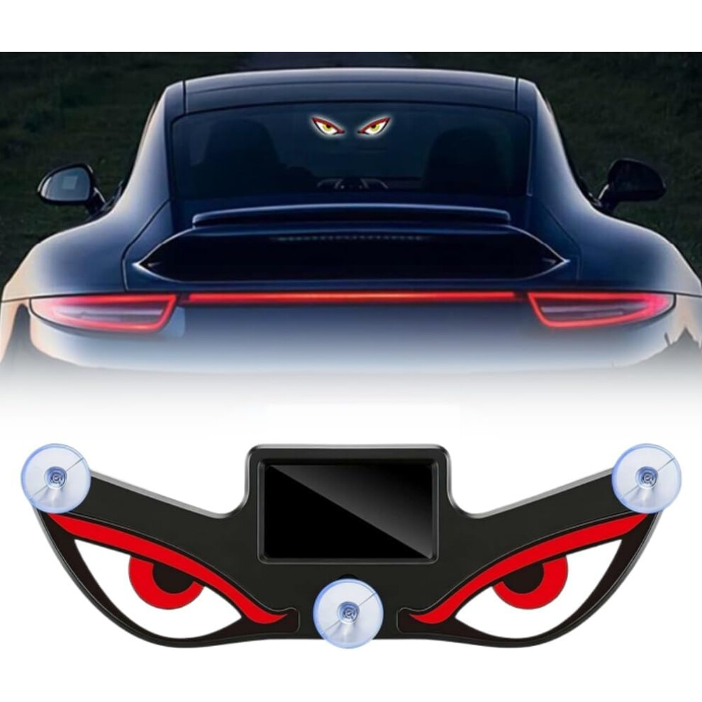 (Color B, 1Pcs) Solar Demon Eye Led Car Window Â No Drill, Usb Powered For Suv & Truck, Warning Light 5437706910589