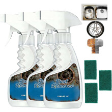 (3 SET, -) Spray Removedor Ferrugem Metais, Pesado e Concentrado, Peças Auto