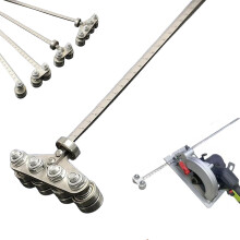 (Four axis 50cm/19.68in, free size) Polohovacie meradlo na rezanie dreva, nastaviteľný nerezový vodítko pre kotúčovú pílu