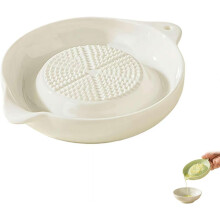 (White, 1pcs) Keramik-Reibschale, für Ingwer, Knoblauch, Zitrone, Käse, Obst, Püree, grün, Küche