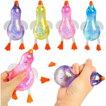 (Random, 1pcs) Ente-Stressball, 2026, blau, weich, für Angstlösung, Fidget, Spielzeug, Entspannung