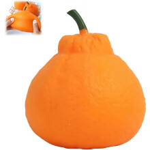 (Orange, 1pcs) Obst-Stressball, Erdbeere, langsam aufsteigend, weich, für Erwachsene, Büro, Deko