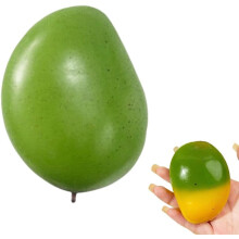 (Mango, 1pcs) Gyümölcs nyomó játék – óriás eper stresszlabda, színváltó szenzoros nyugtató
