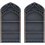 (French Frame, 2pcs) Gothic Window Crystal Shelf Display – Wall Mounted Miniature Case for Witch Decor 1