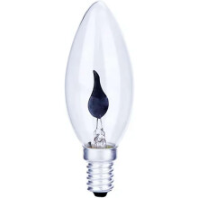 (White/Sharp Bubble E14, sharp bubble E14) Liekin efekti lepattava kynttilän hehkulamppu