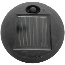 (Black a, 7cm) Zastępczy top do lampy solarnej, wodoodporny okrągły panel słoneczny do wiszącego lampionu zewnętrznego