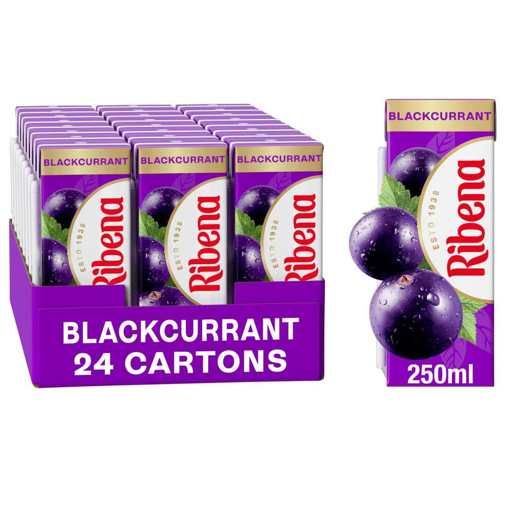 Photos - Toaster Ribena Blackcurrant Juice Drink Cartons - Multipack 24x250ml | Real Fruit | Rich In Vitamin C | No
