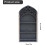 (French Frame, 1pcs) Gothic Window Crystal Shelf Display – Wall Mounted Miniature Case for Witch Decor 3