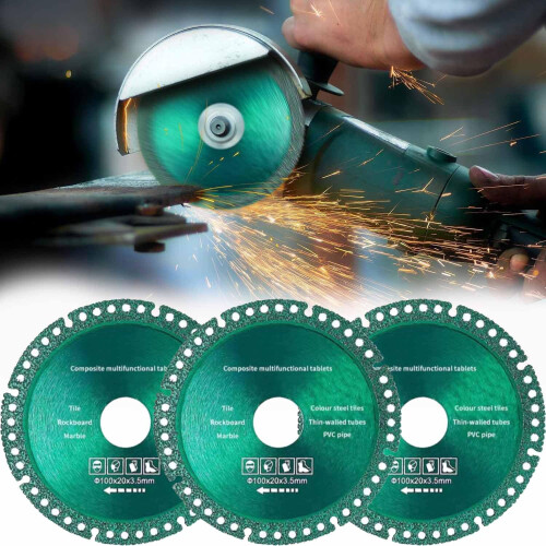 (3pcs, Green) Disc tăiere 10cm polizor