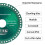 (3pcs, Green) Disc tăiere 10cm polizor 5