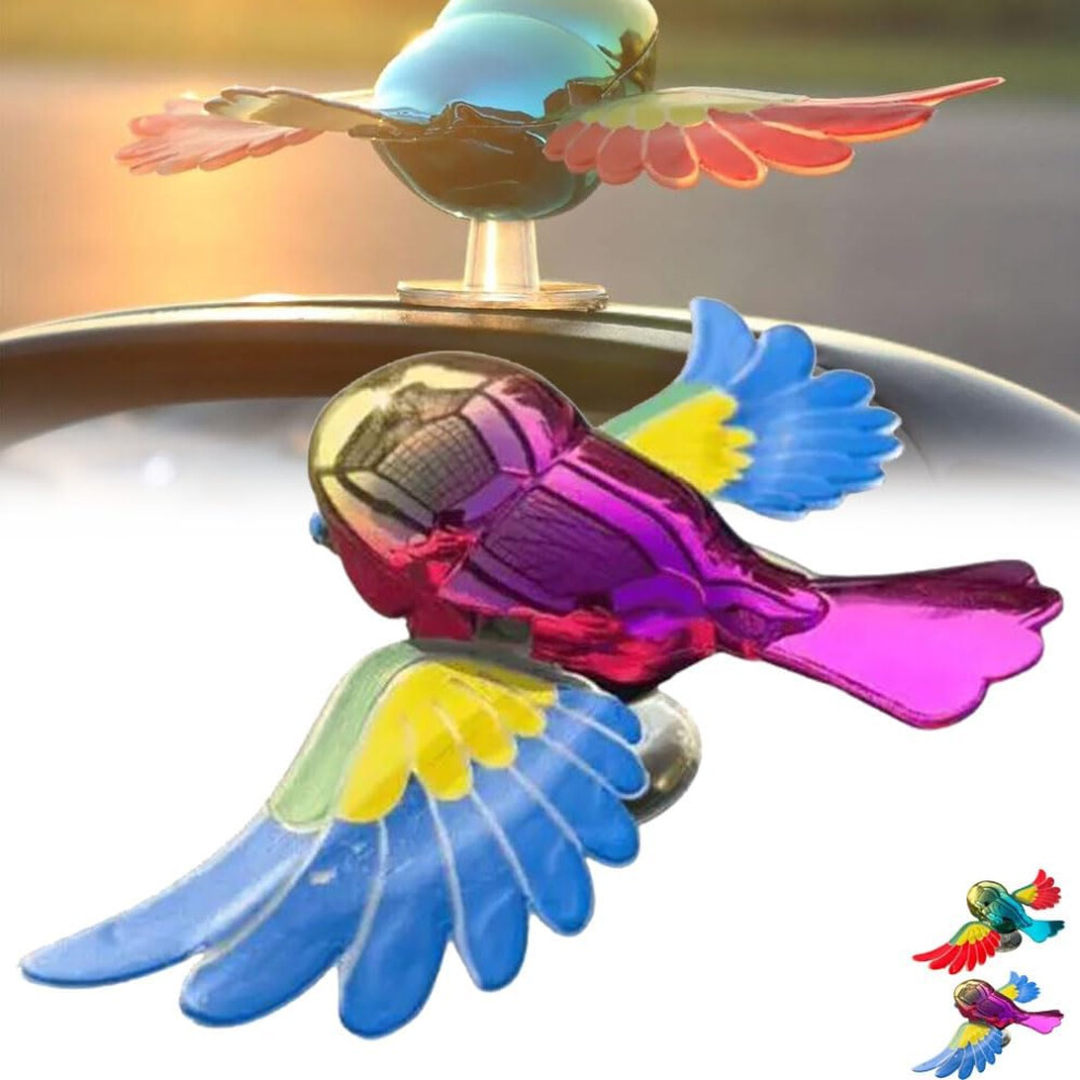 (Color B, 1Set) Fun Flaps Wings Flying Bird Car Sticker Â Simulation Bird For Rearview Mirror 5437706914150